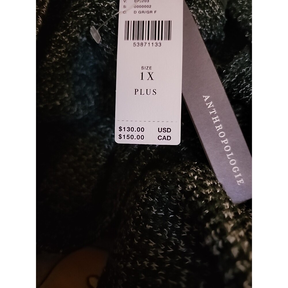 Anthropologie RO +‎ DE Stella L/S Ruffled Sweater Knit Dress Plus Sz 1X NWT CR60 - Picture 5 of 6